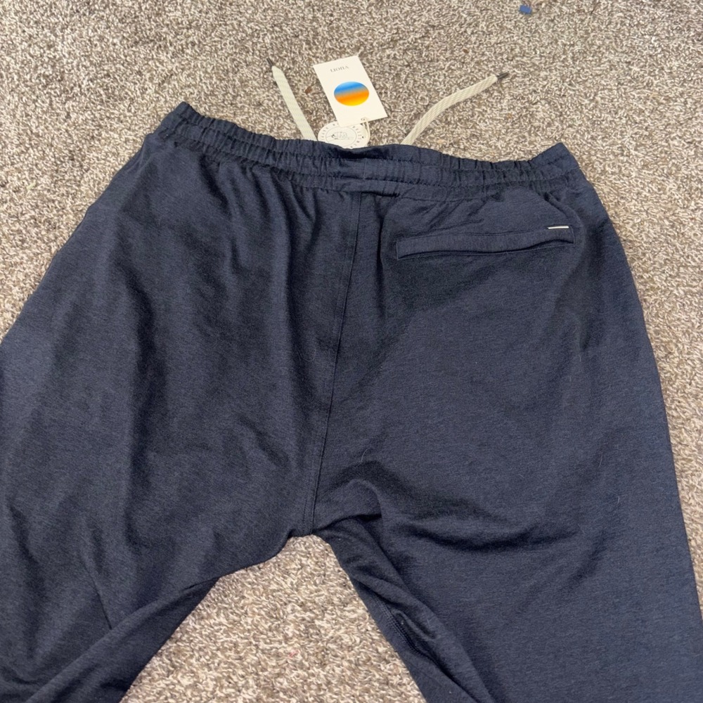 Vuori Mens Ponto Performance Jogger Azure Heather Navy Pants XL V438 NWT - Picture 8 of 8